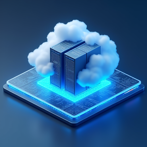 Cloud servers icon
